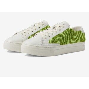 Soludos lbiza Platform Psychedelic Spiral Sneakers Forest Green Sz 8 New In Box